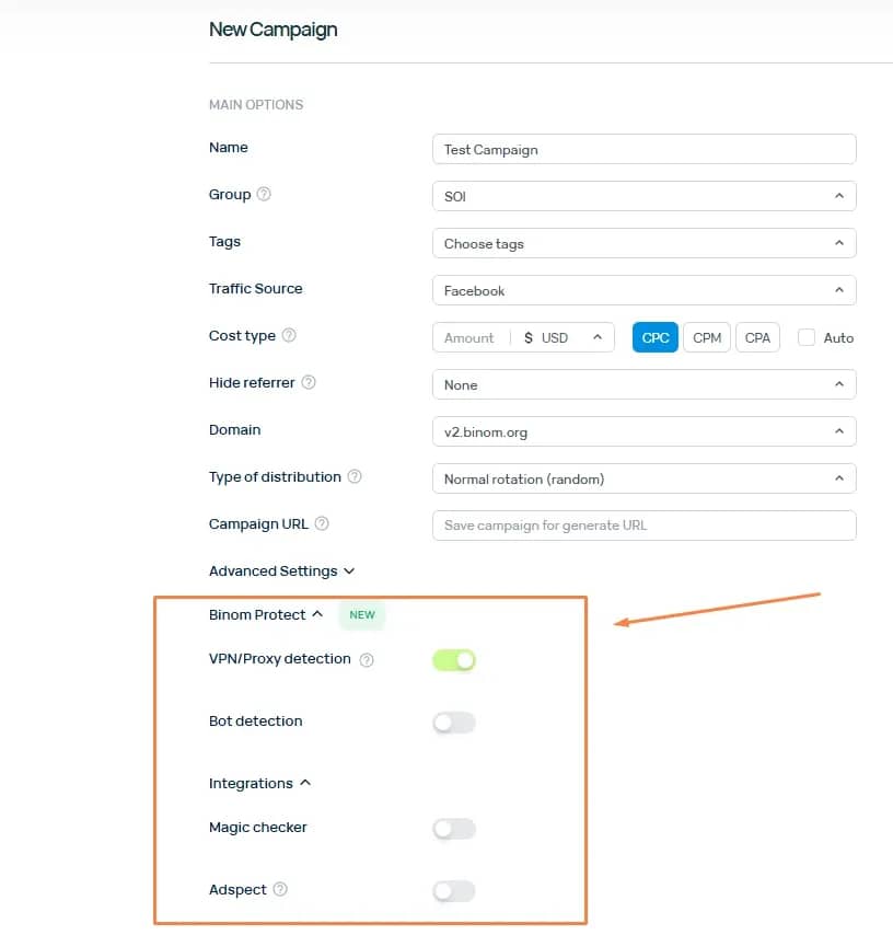 Universal Tracker for Affiliate Marketing: An Overview of Binom - img 7