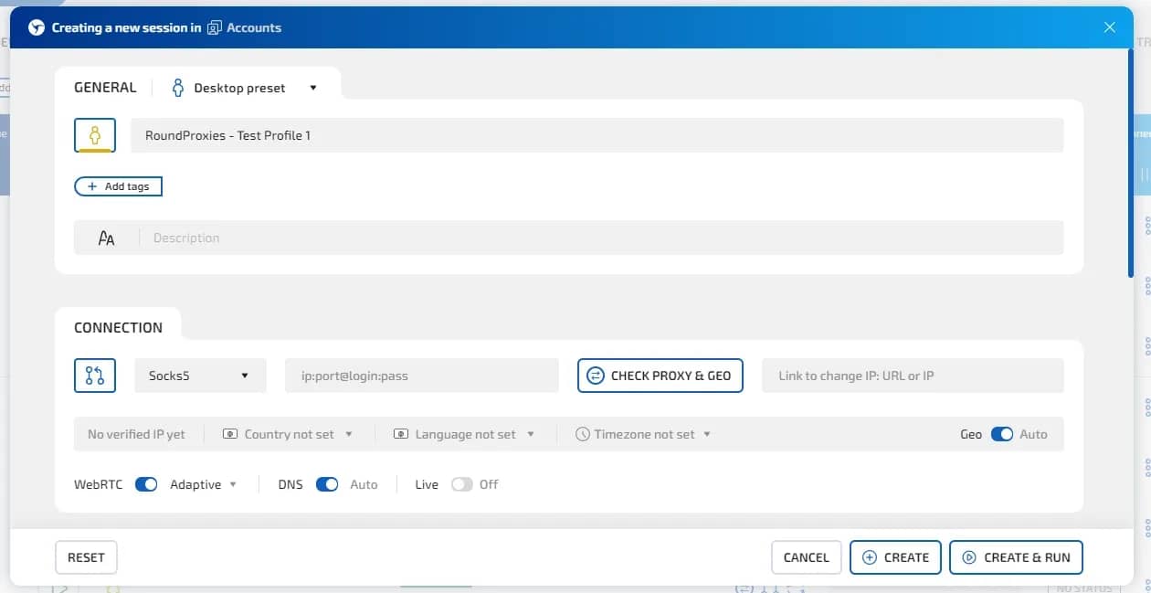 Linken Sphere + RoundProxies: The Ultimate Setup for Bypassing Anti-Fraud Systems - img 4