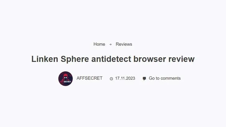 Linken Sphere Antitidetect Browser Review