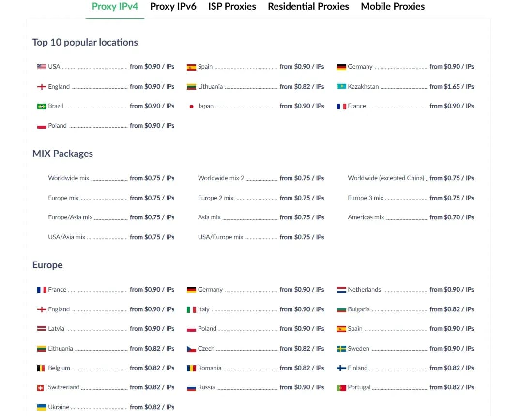 Ukrainian Proxy Servers: 10 Sites with the Best Prices and Stable IPs - img 3