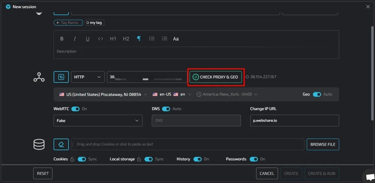 Integration guide: Webshare + Linken Sphere - img 7