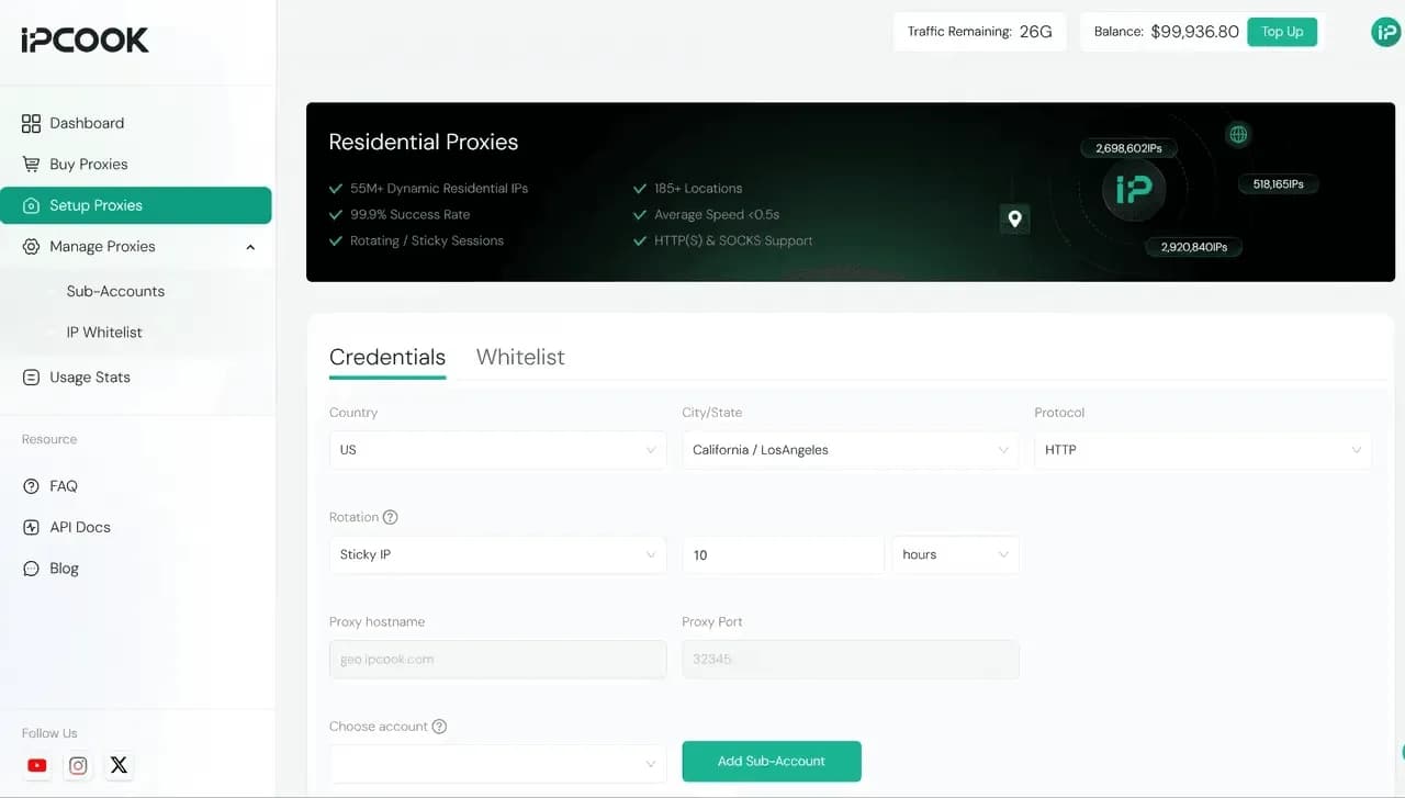 От настройки до масштабирования: как использовать прокси IPcook с LinkenSphere - img 2
