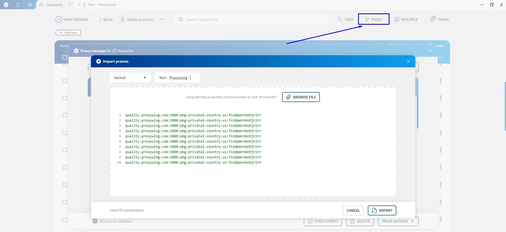 Как использовать прокси от ProxyWing в Linken Sphere - img 9