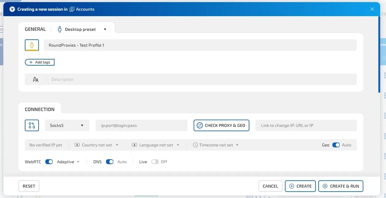 Linken Sphere + RoundProxies: The Ultimate Setup for Bypassing Anti-Fraud Systems - img 4