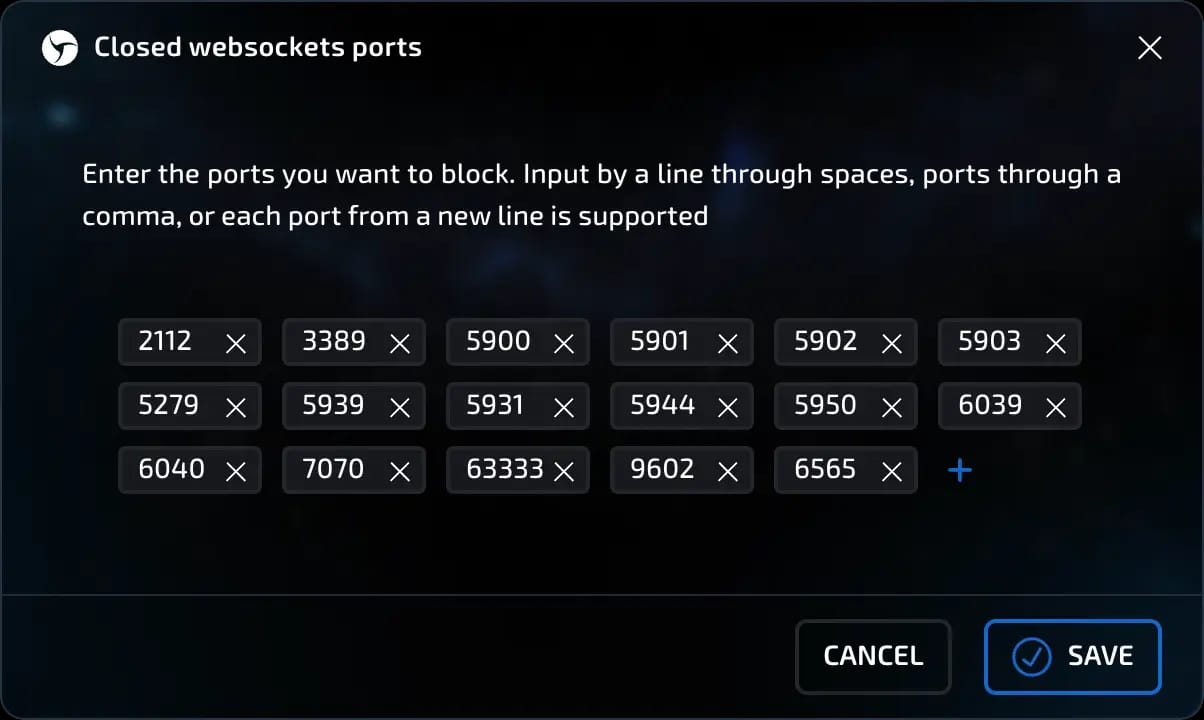 websocket blocking