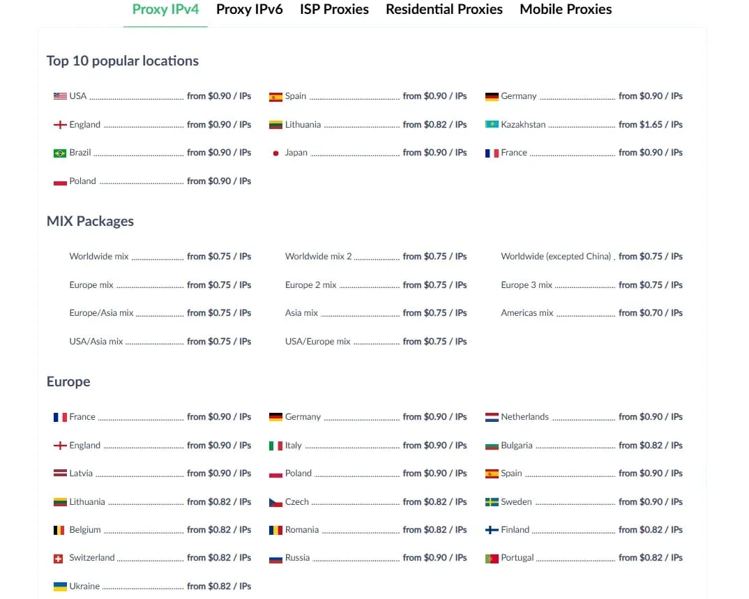 Ukrainian Proxy Servers: 10 Sites with the Best Prices and Stable IPs - img 3