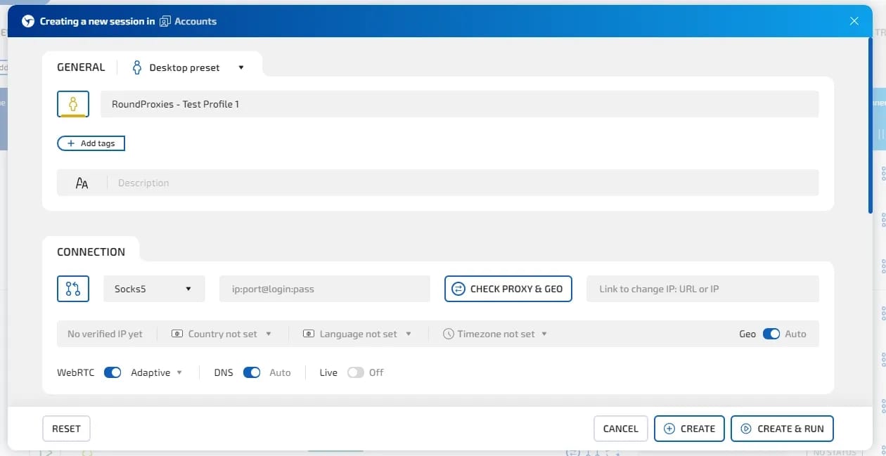 Linken Sphere + RoundProxies: The Ultimate Setup for Bypassing Anti-Fraud Systems - img 4