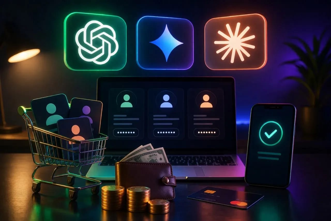 Как дешево купить подписку ChatGPT, Gemini, Claud