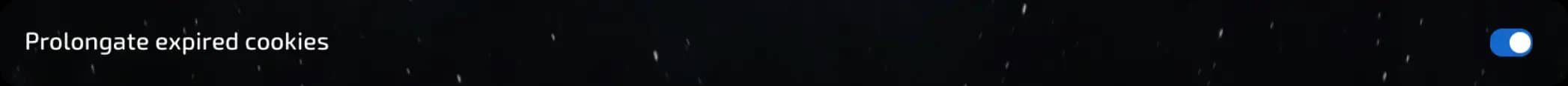 cookies toggle