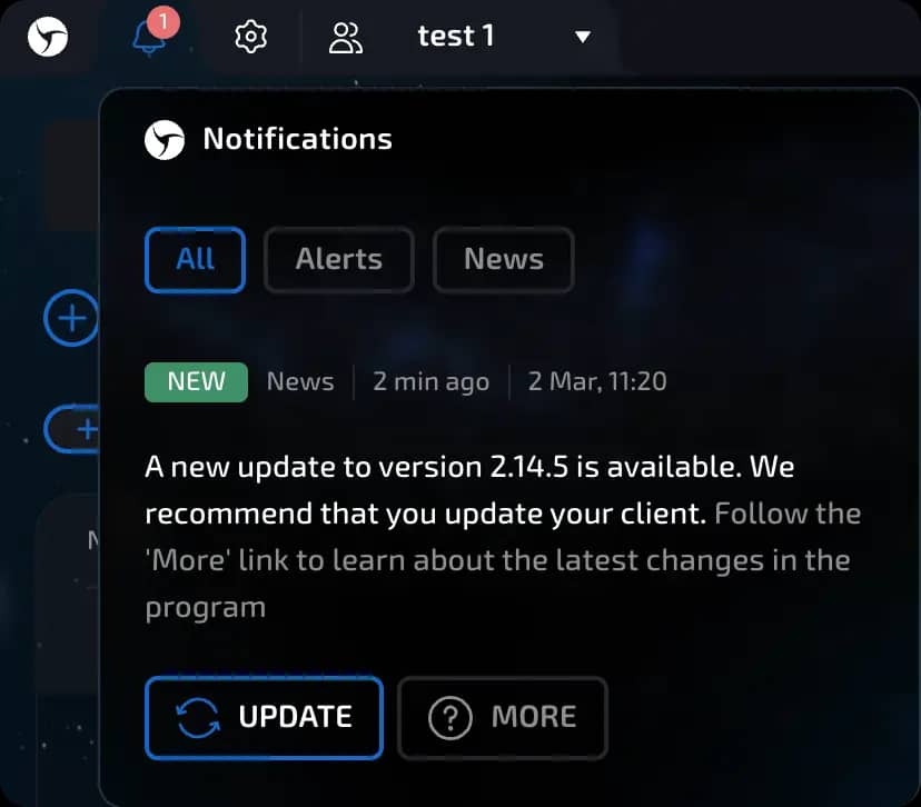 account info