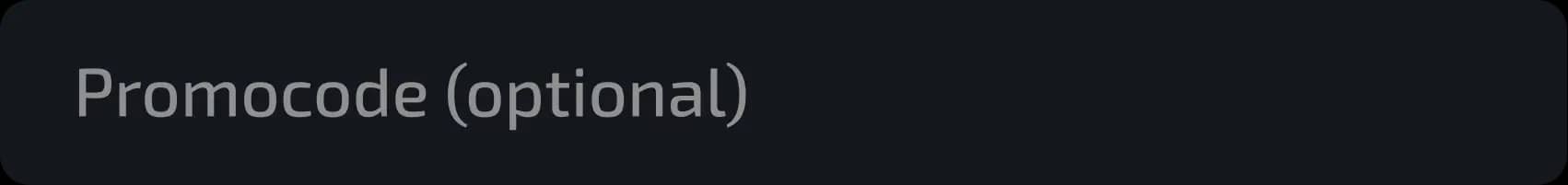 promocode filed