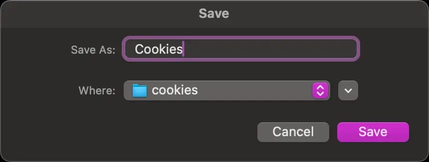 save file