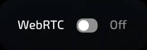 webRTC off
