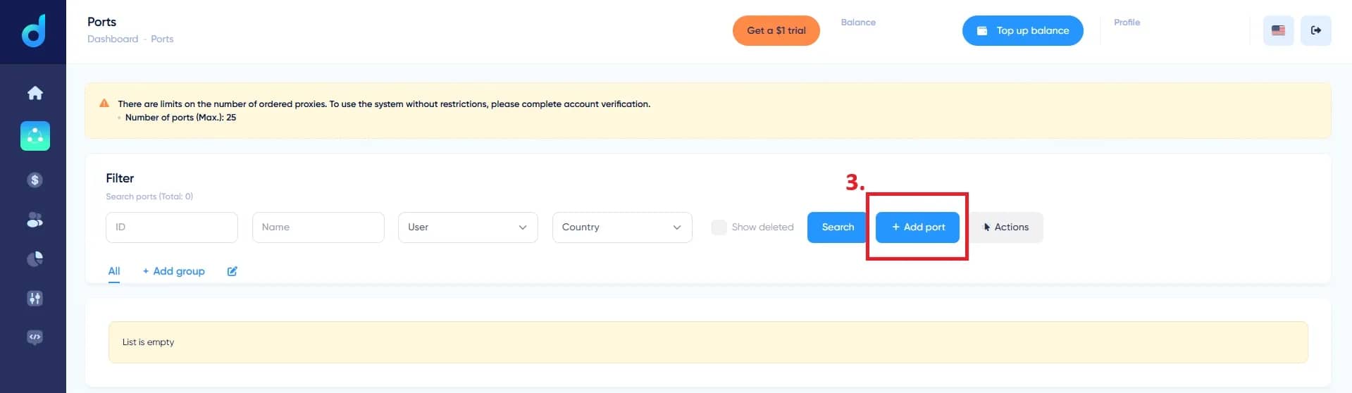 How to rent a proxy port in Dexodata and connect it in Linken Sphere - img 5