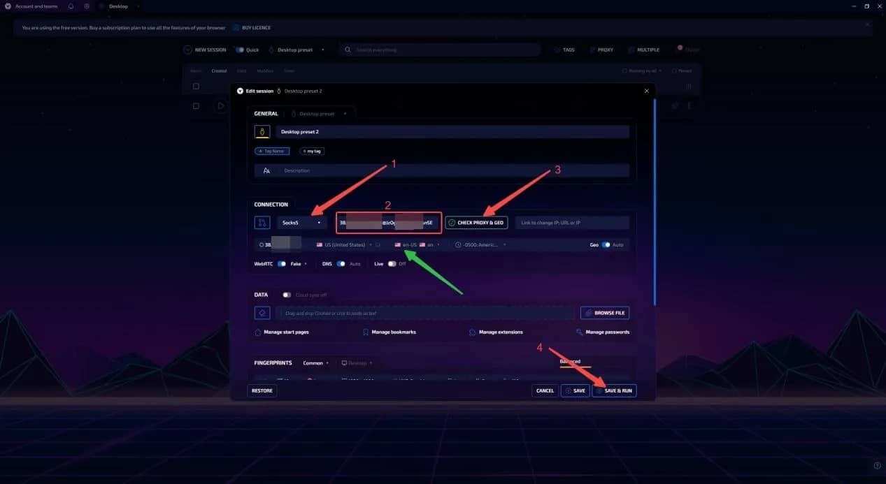 How to configure Cliproxy proxy in Linken Sphere anti-detection browser to conduct business - img 6