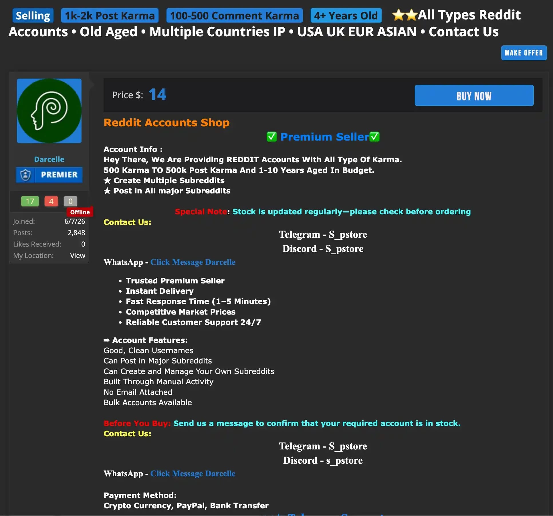 Where to Buy a Reddit Account in 2026: Top 5 Trusted Stores, Prices, and Guarantees - img 4
