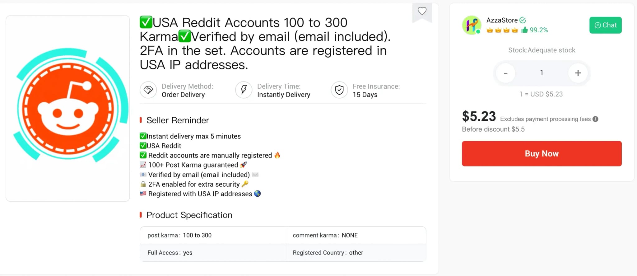 Где купить аккаунт Reddit в 2026 году: ТОП-5 проверенных магазинов, цены и гарантии - img 5