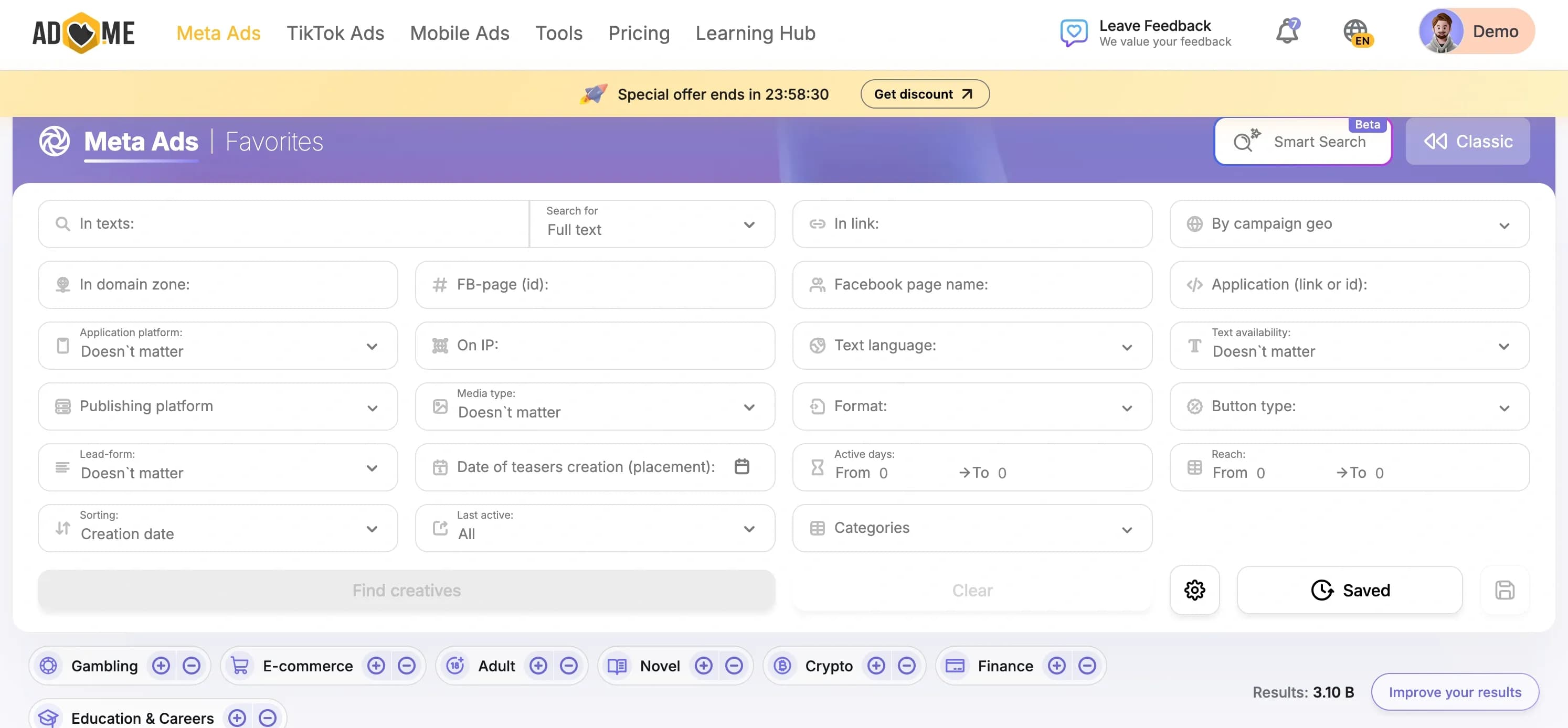 Spy Services for Facebook — A Selection of the Best Tools for Affiliate Marketers - img 3