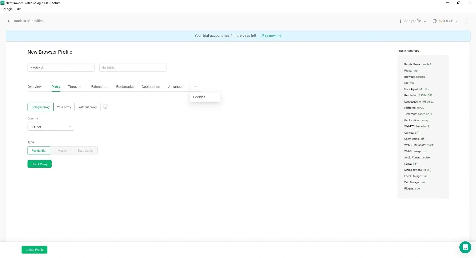 Gologin Antidetect Browser — Honest Review and Comparison with Linken Sphere - img 10
