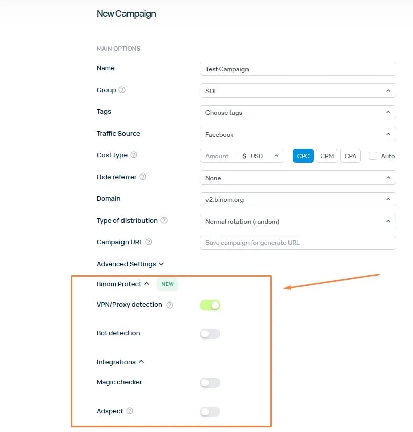 Universal Tracker for Affiliate Marketing: An Overview of Binom - img 7