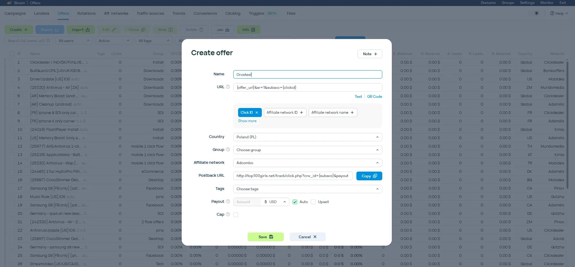 Universal Tracker for Affiliate Marketing: An Overview of Binom - img 4