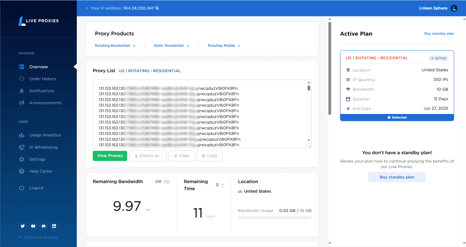 Как использовать прокси DataImpulse в Linken Sphere: полное руководство по настройке - img 4