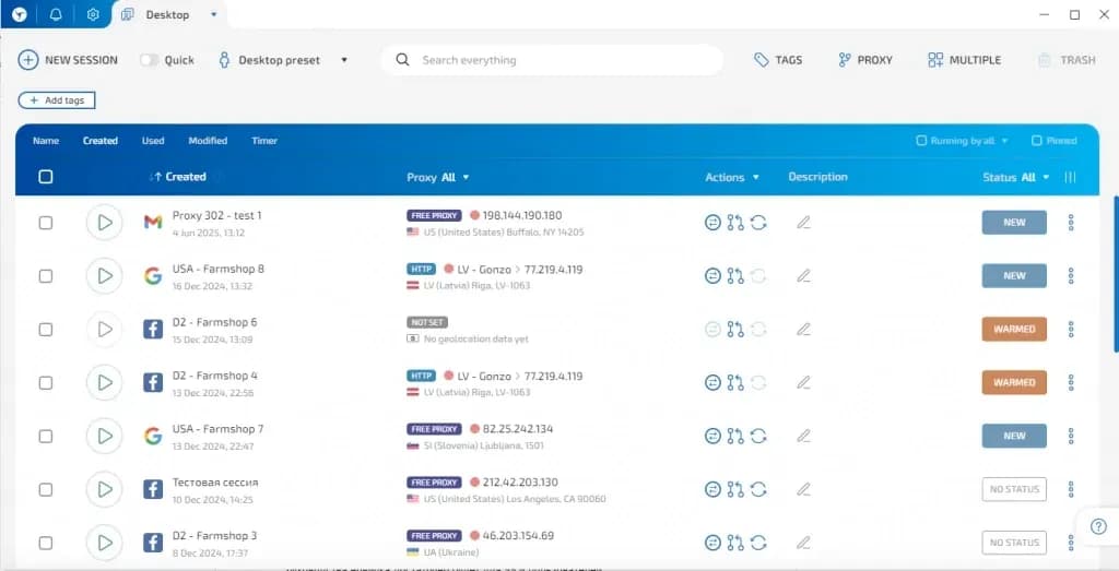 Linken Sphere & RoundProxies — Guide de configuration pour contourner les systèmes anti-fraude - img 3