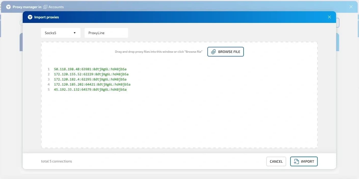 ProxyLine Hizmet İncelemesi — Linken Sphere'e Proxy Entegrasyonu - img 6