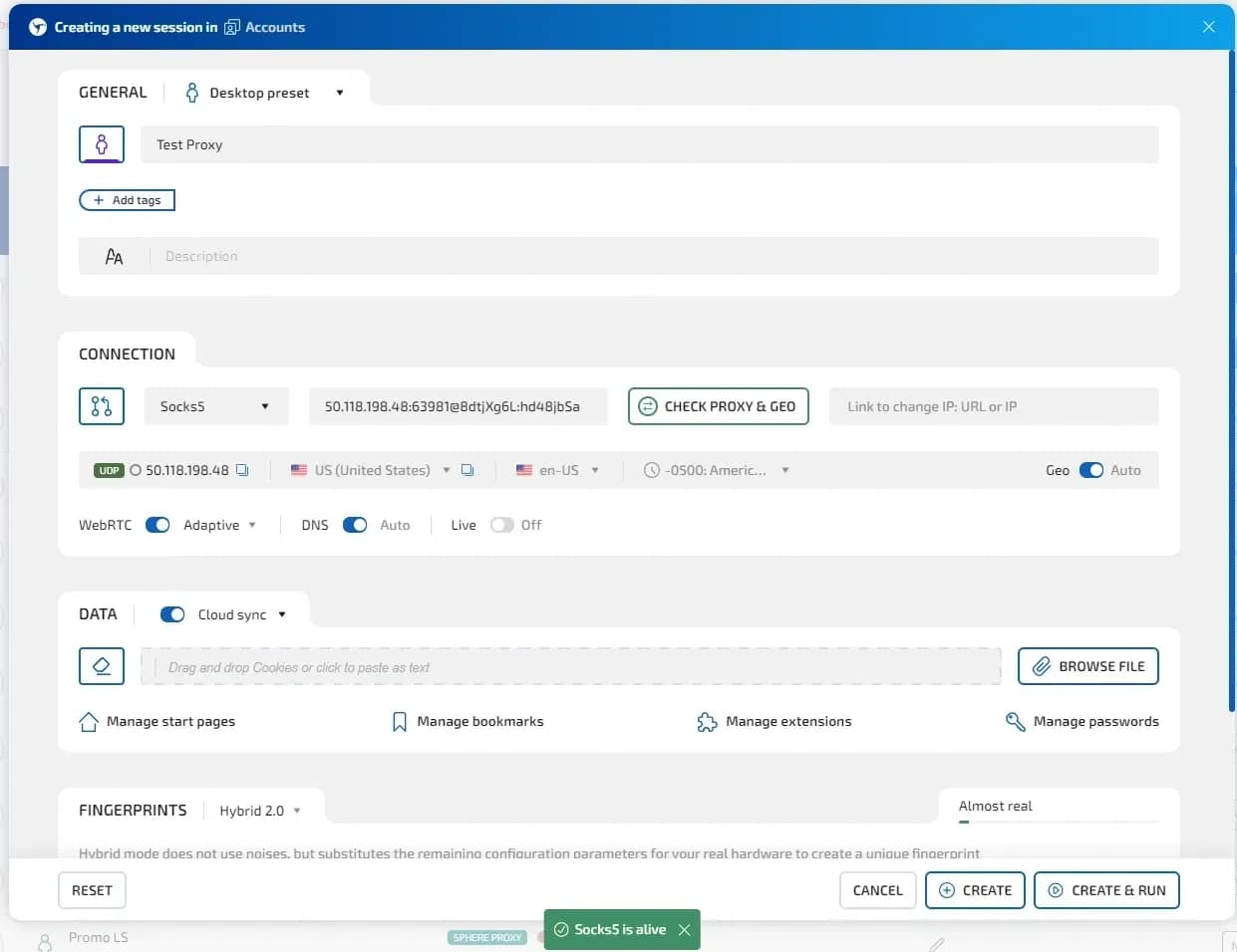 ProxyLine Hizmet İncelemesi — Linken Sphere'e Proxy Entegrasyonu - img 8