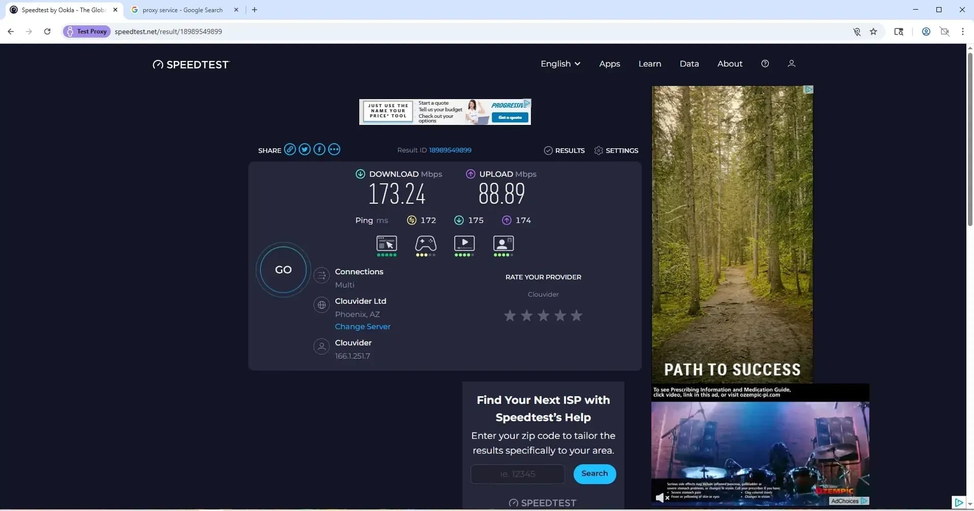SpaceProxy Test — Preise, GEOs, Geschwindigkeit und Proxy-Performance in Linken Sphere - img 9
